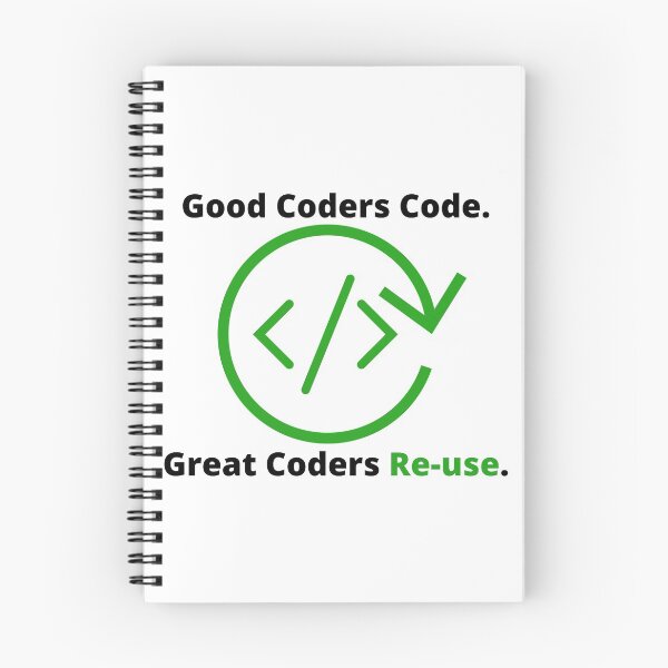 Item preview, Good Coders Code. Great Coders Re-use designed and sold by KammilDesigns.