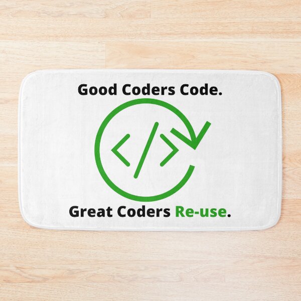 Item preview, Good Coders Code. Great Coders Re-use designed and sold by KammilDesigns.