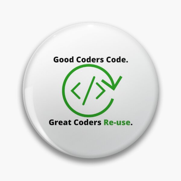 Item preview, Good Coders Code. Great Coders Re-use designed and sold by KammilDesigns.