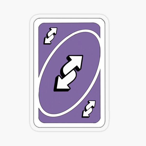 uno reverse, uno out, card games - Uno Reverse - Magnet
