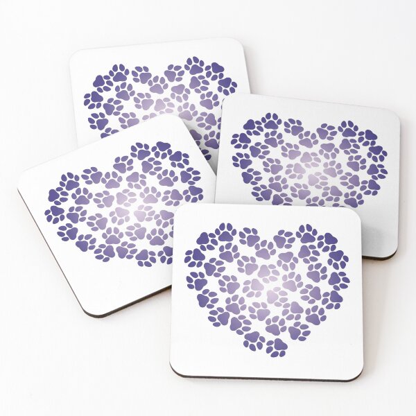 Item preview, Heart with Paws blue designed and sold by paivihollander.