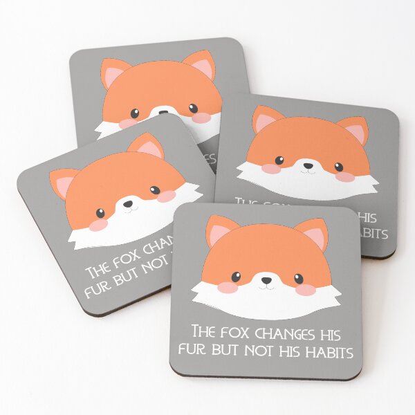 Item preview, The fox changes its fur, but not its habits, Awesome gift for Fox lovers!  designed and sold by abdelhak2005.
