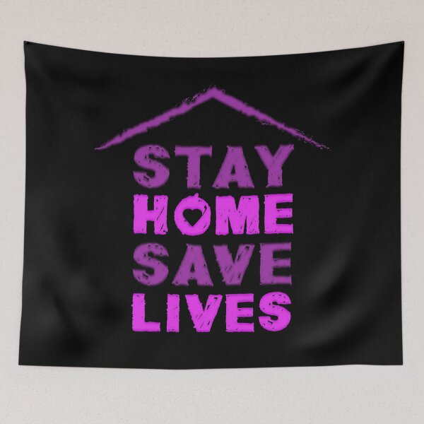 Item preview, Stay Home Save Lives in Pinks designed and sold by aventi24.