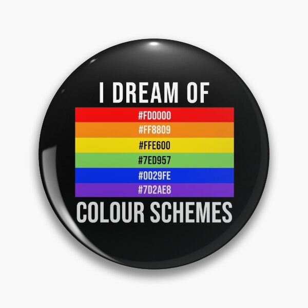Item preview, I Dream Of Colour Schemes - Rainbow Colour Codes designed and sold by 4wordsmovement.