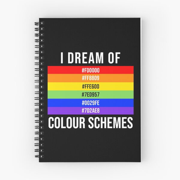 Item preview, I Dream Of Colour Schemes - Rainbow Colour Codes designed and sold by 4wordsmovement.