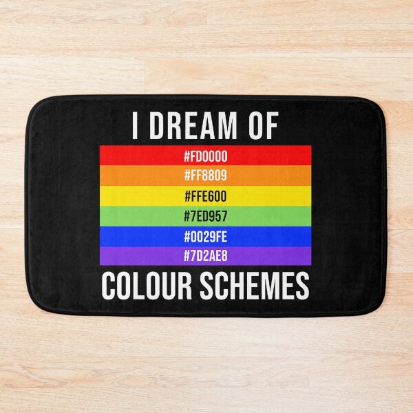 Item preview, I Dream Of Colour Schemes - Rainbow Colour Codes designed and sold by 4wordsmovement.