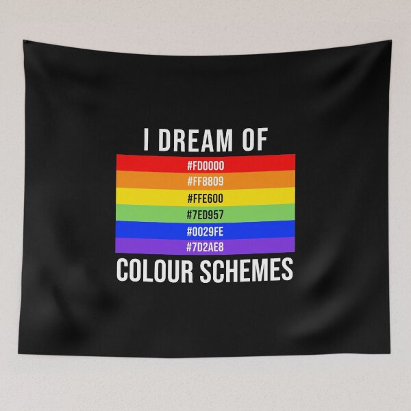 Item preview, I Dream Of Colour Schemes - Rainbow Colour Codes designed and sold by 4wordsmovement.