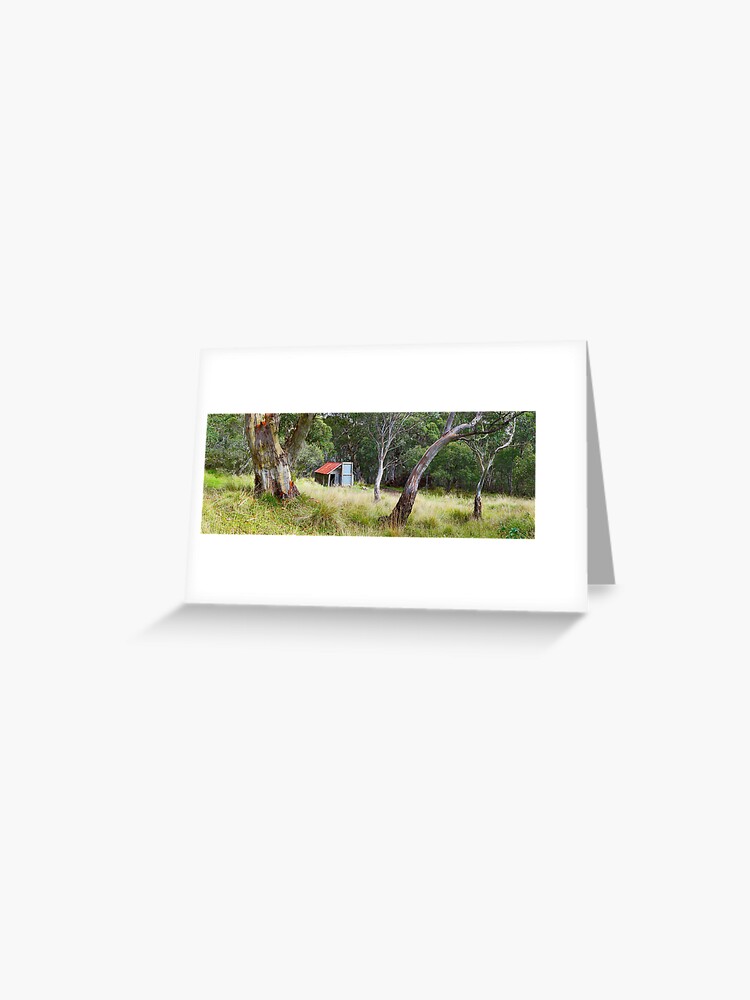 Thumbnail 1 of 2, Greeting Card, Millers Hut, Alpine National Park, Victoria, Australia designed and sold by Chockstone.