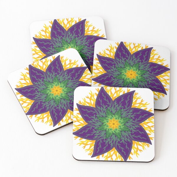 Item preview, Circular flower and leaf diagram with multicolor gradients  designed and sold by Rachels-Hue.