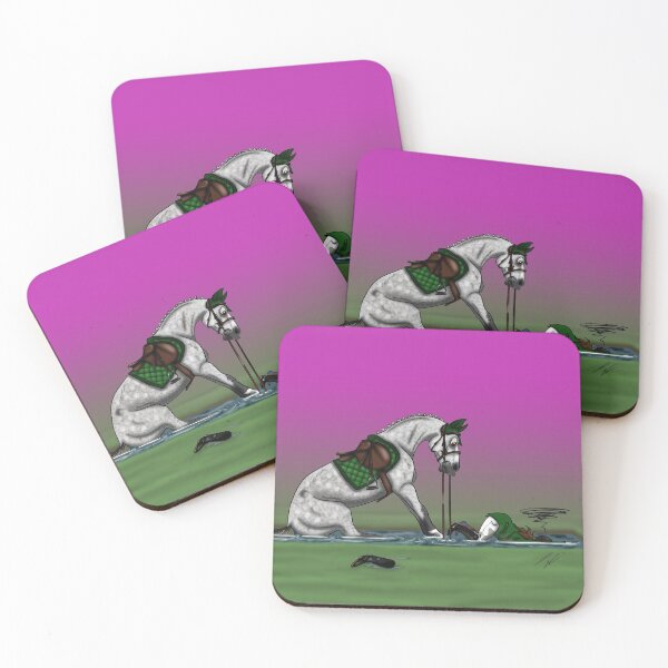 Item preview, White horse cartoon designed and sold by Erica Creutz.