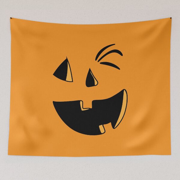 Item preview, Winking Pumpkin Face designed and sold by AnnbleBee.