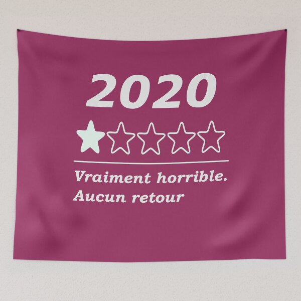 Aperçu de l'œuvre 2020 nombre d'étoiles - Vraiment horrible, Aucun retour. créée et vendue par geeverny.