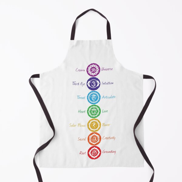 Item preview, 7 Chakra Symbols & Names - 41 VT WB designed and sold by chakraplaza.