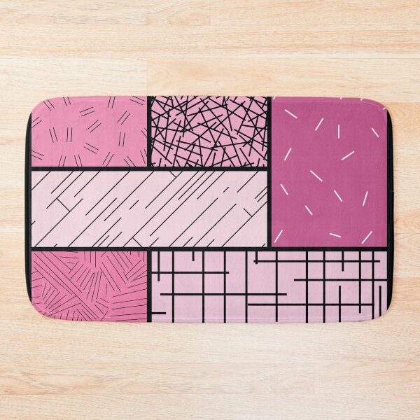 Item preview, Scattered Lines Tableau – Pink designed and sold by RoguePatterns.