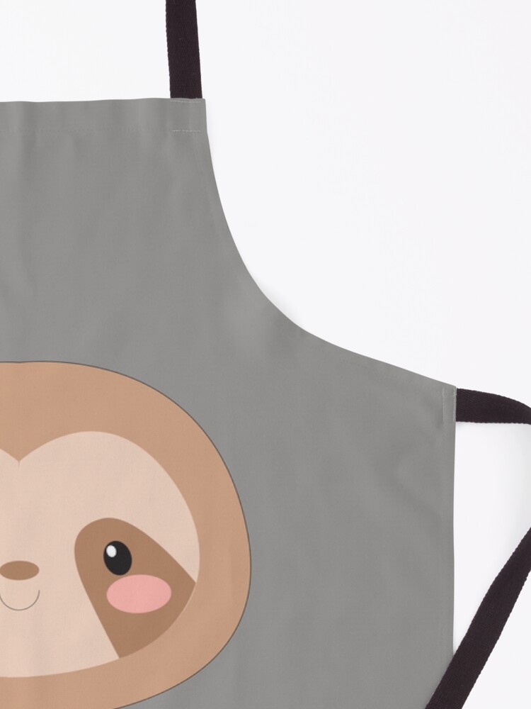 Alternate view of keep calm and Sloth on, Awesome gift for three-toed sloth lovers! Apron
