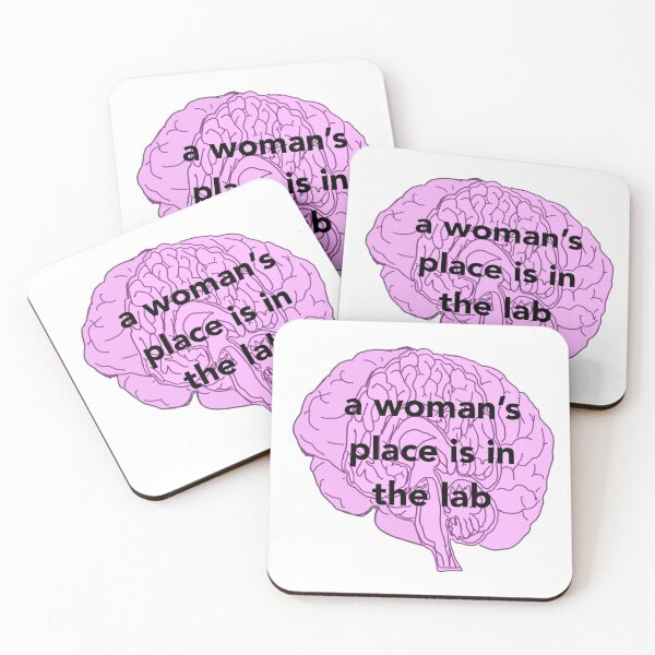 Item preview, a woman’s place is in the lab designed and sold by NeuroNotes.