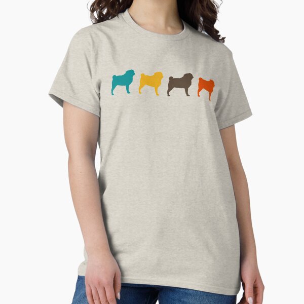 Item preview, Pug Silhouettes | Dog Lover's Pattern designed and sold by Jenn Inashvili.