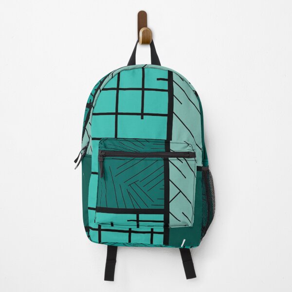 Item preview, Scattered Lines Tableau – Teal designed and sold by RoguePatterns.