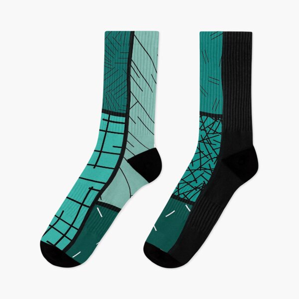 Item preview, Scattered Lines Tableau – Teal designed and sold by RoguePatterns.