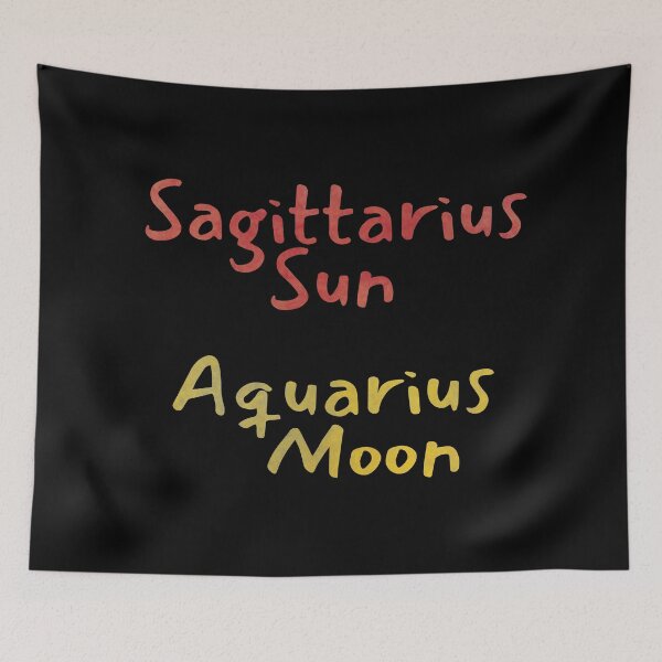 Item preview, Sagittarius Sun Aquarius Moon Text designed and sold by leomooncreates.