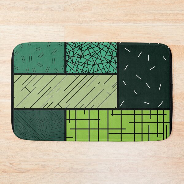 Item preview, Scattered Lines Tableau – Green designed and sold by RoguePatterns.