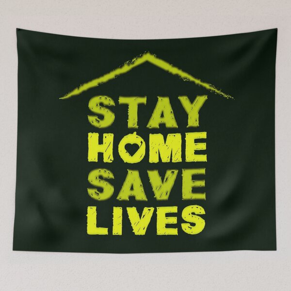 Item preview, Stay Home Save Lives in Green designed and sold by aventi24.