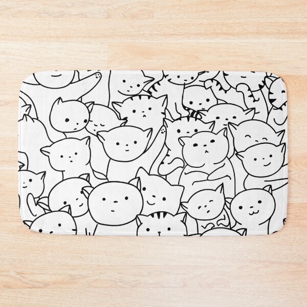 Item preview, Cute Cat Pattern designed and sold by KammilDesigns.