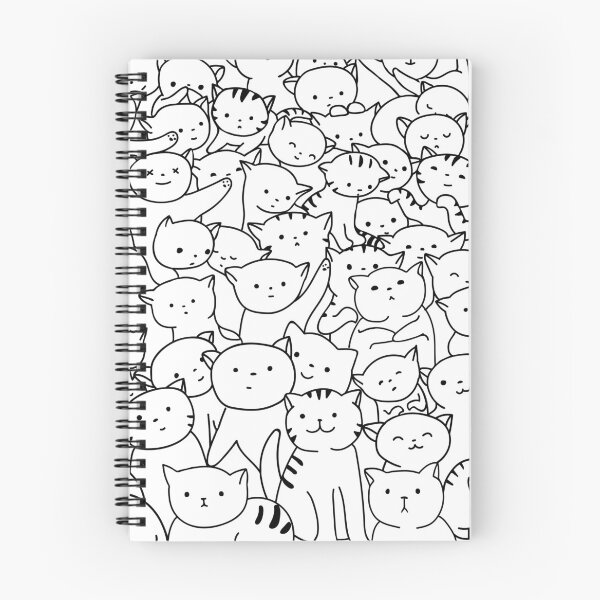 Item preview, Cute Cat Pattern designed and sold by KammilDesigns.