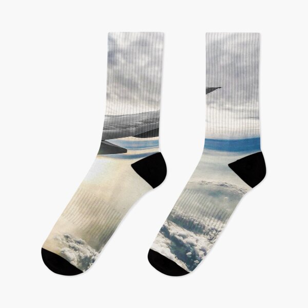 Item preview, Travel photograph sunrise from an airplane over clouds and sea designed and sold by Vela Barrera.