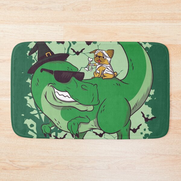 Item preview, Fun T-Rex and Pug Trick or Treat Halloween designed and sold by SLAG-Creative.