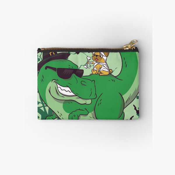 Item preview, Fun T-Rex and Pug Trick or Treat Halloween designed and sold by SLAG-Creative.