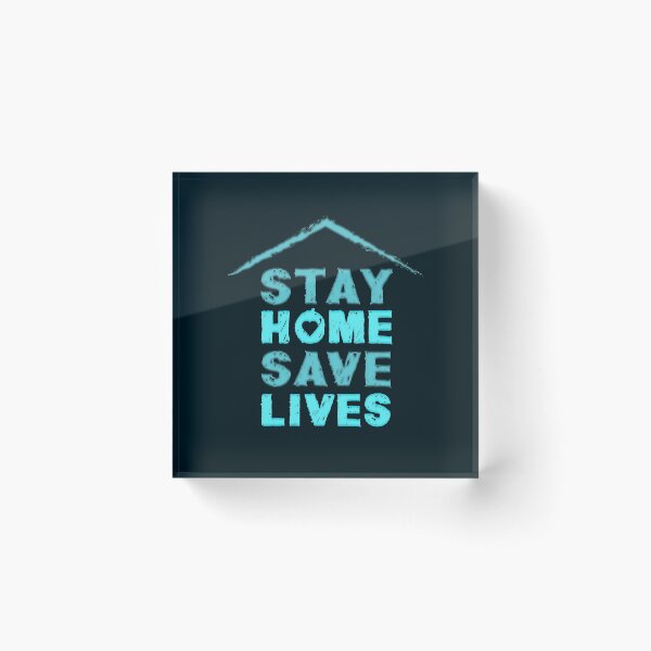 Item preview, Stay Home Save Lives in Blues designed and sold by aventi24.