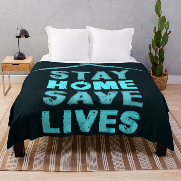 Item preview, Stay Home Save Lives in Blues designed and sold by aventi24.