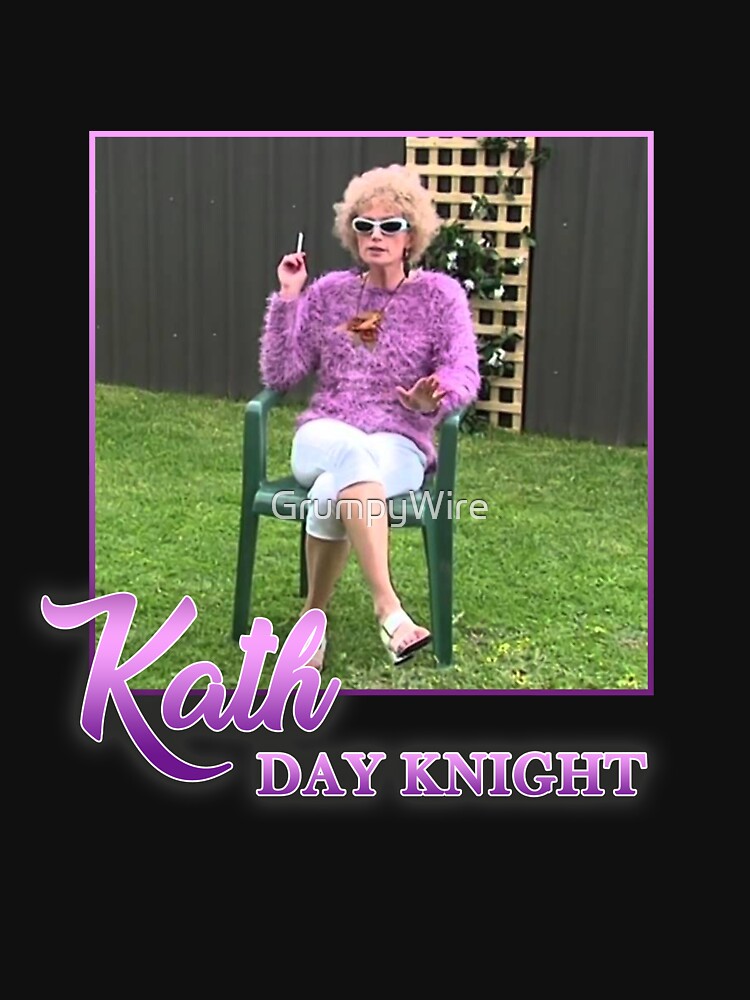 "Kath DayKnight Smoking Vintage 80s Print" Tshirt for Sale by GrumpyWire Redbubble kath