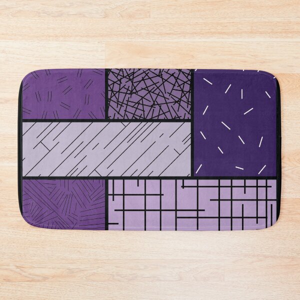 Item preview, Scattered Lines Tableau – Purple designed and sold by RoguePatterns.