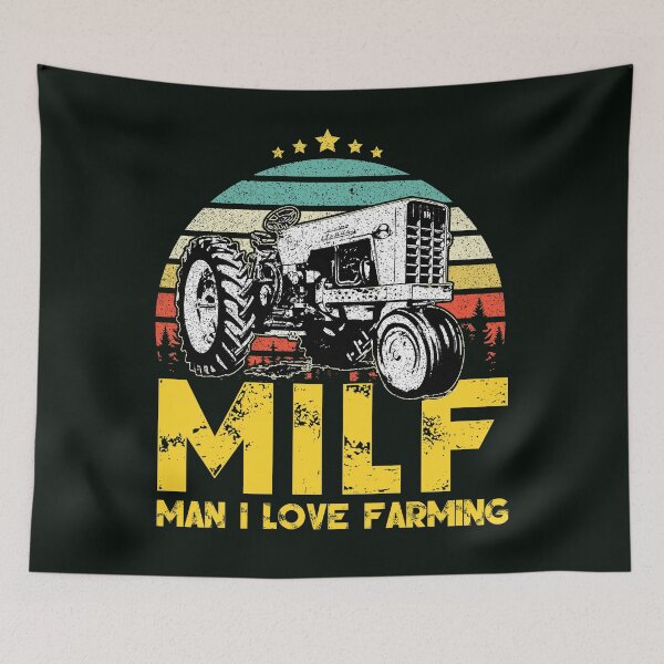 Item preview, Milf Man I Love Farming- Funny gift for farming lover, Vintage Retro Style designed and sold by A7med-Design.