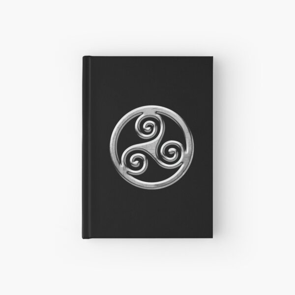 Triskele Metal (Triskell) Brittany symbol Hardcover Journal