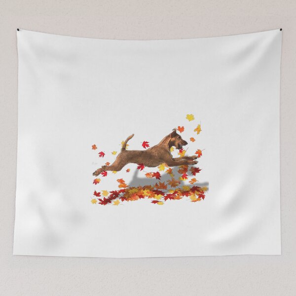 Item preview, Irish Terrier in the Leaves designed and sold by ProtanDesign.