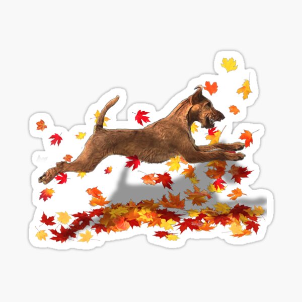 Irish terrier cute illustration pattern 