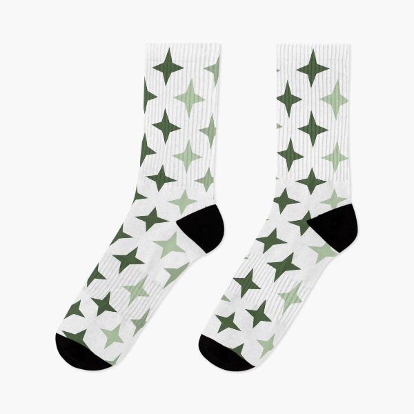 Item preview, light green star on white background, star pattern composition designed and sold by Stéphane  Thirion.