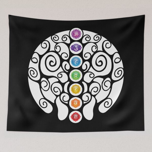 Item preview, 7 Chakra Abstract Tree Art - 42 BBG designed and sold by chakraplaza.