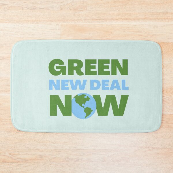 Item preview, Green New Deal Now (blue & green) - Climate Action Plan for Clean Jobs and Economy designed and sold by gimmesometees.