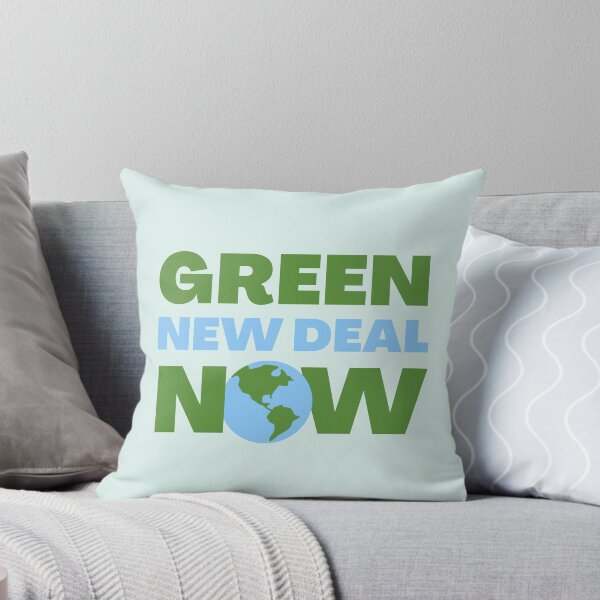 Item preview, Green New Deal Now (blue & green) - Climate Action Plan for Clean Jobs and Economy designed and sold by gimmesometees.