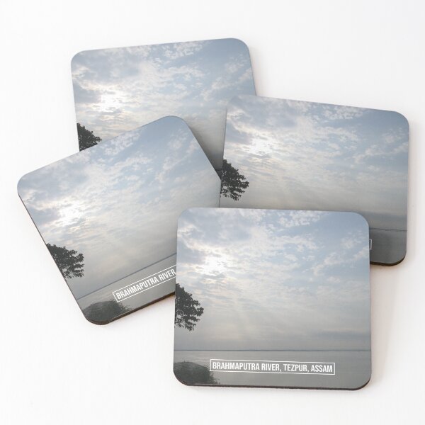 Item preview, Sunlight Passing Through The Clouds Into The Brahmaputra River In Tezpur, Assam designed and sold by funnierthanthou.