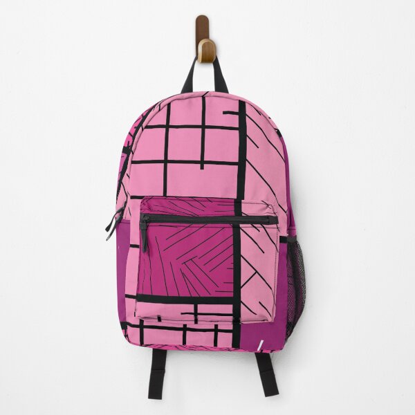 Item preview, Scattered Lines Tableau – Fuchsia designed and sold by RoguePatterns.