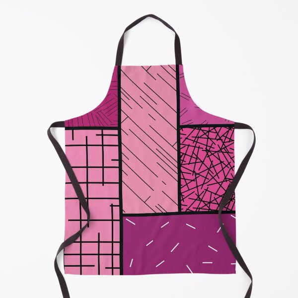 Item preview, Scattered Lines Tableau – Fuchsia designed and sold by RoguePatterns.