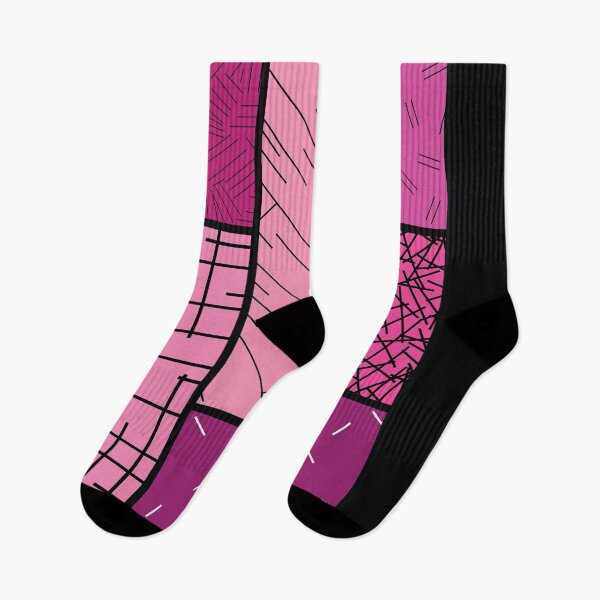 Item preview, Scattered Lines Tableau – Fuchsia designed and sold by RoguePatterns.