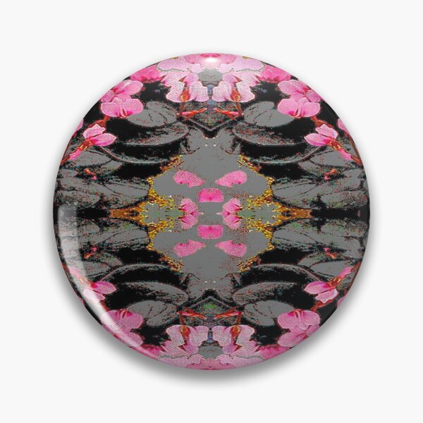 Artikelvorschau, ABSTRACTED PINK & BLACK-GREEN CYCLAMEN FLOWERS GARDEN ART entworfen und verkauft von sharlesart.