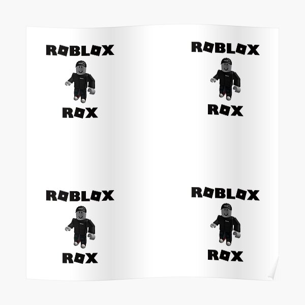Roblox Cool Posters Redbubble - rox logo with letters roblox