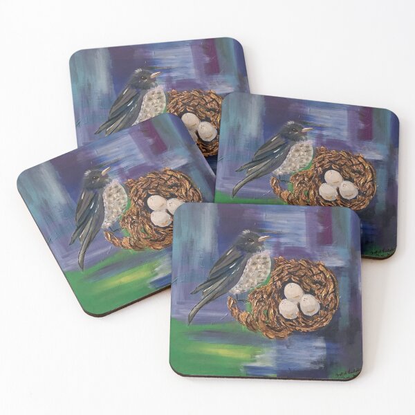 Item preview, blue bird & eggs designed and sold by melaniesfields.